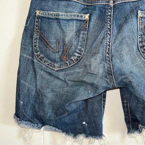 Citizens of Humanity Womens Size 27 Cut Off Denim Shorts The Rose #099 Stretch - Picture 5 of 10
